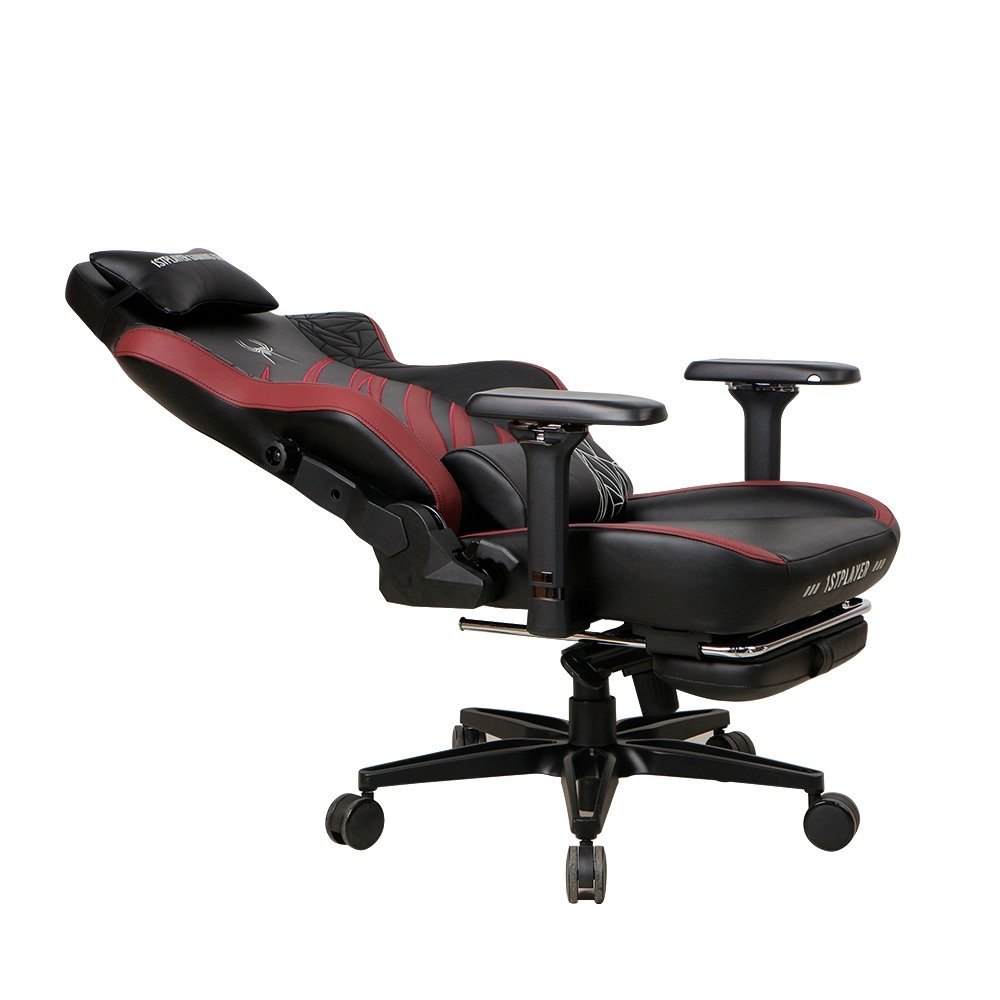 Cadeira Gamer 1STPLAYER DUKE, Até 160kg, Almofadas e Apoio para os Pés, Cilindro de Gás Classe 4, Preta e Vermelha - DUKE-FR-BKRE - view 3