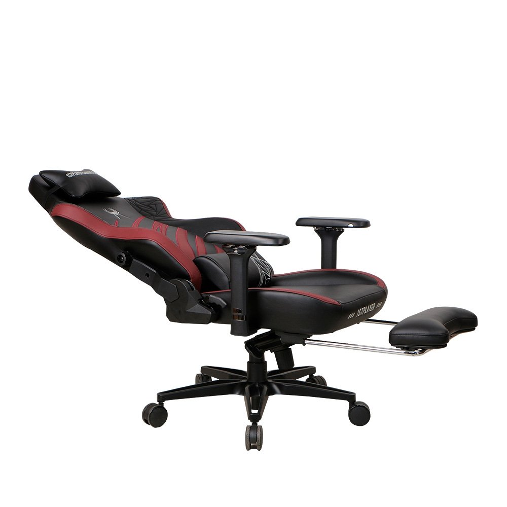 Cadeira Gamer 1STPLAYER DUKE, Até 160kg, Almofadas e Apoio para os Pés, Cilindro de Gás Classe 4, Preta e Vermelha - DUKE-FR-BKRE - view 4