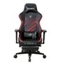 Cadeira Gamer 1STPLAYER DUKE, Até 160kg, Almofadas e Apoio para os Pés, Cilindro de Gás Classe 4, Preta e Vermelha - DUKE-FR-BKRE