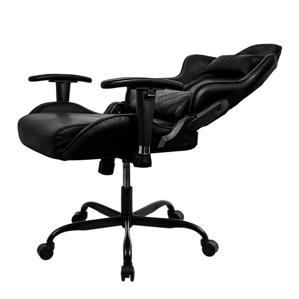 Cadeira Gamer 1STPLAYER S02, Até 120kg, Reclinável, com Almofadas, Material PVC, Preta - S02-BK - view 4