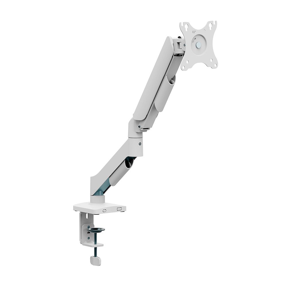Suporte de Mesa Articulado Bluecase Ergo Flexy para Monitor, 17"" a 32"", Suspensão Mecânica, Até 9kg, Branco - BSMTS01-1WBX Suporte de Mesa Articulado Bluecase Ergo Flexy para Monitor, 17"" a 32"", Suspensão Mecânica, Até 9kg, Branco - BSMTS01-1WBX
