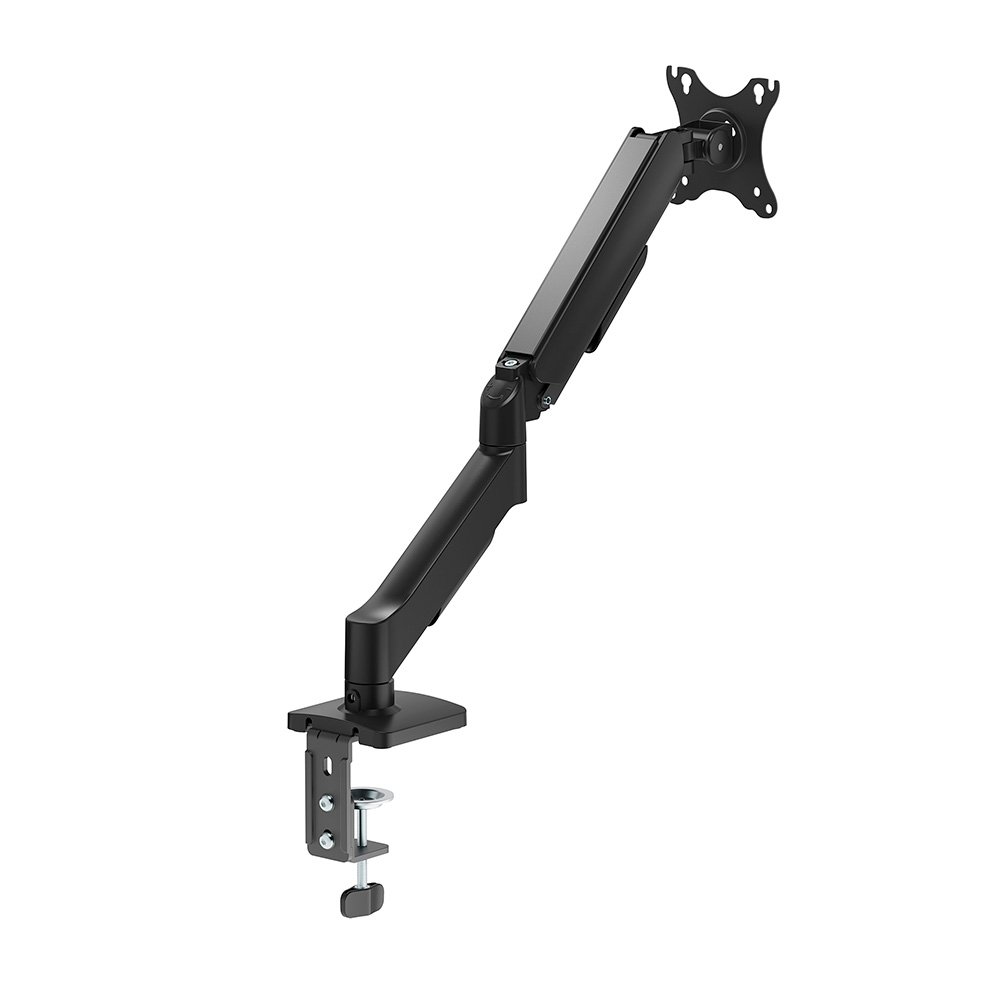 Imagem 2 de 4 do produto Suporte de Mesa Articulado Bluecase Ergo Flexy para Monitor, 17" a 32", com Portas USB, Suspensão Mecânica, Até 9kg, Preto - BSMTS01U-1BBX