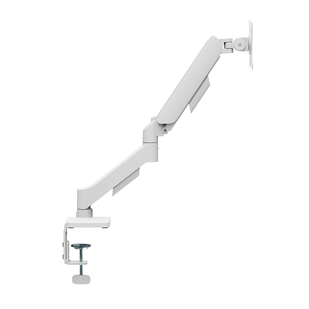 Imagem 3 de 4 do produto Suporte de Mesa Articulado Bluecase Ergo Flexy para Monitor, 17" a 32", com Portas USB, Suspensão Mecânica, Até 9kg, Branco - BSMTS01U-1WBX