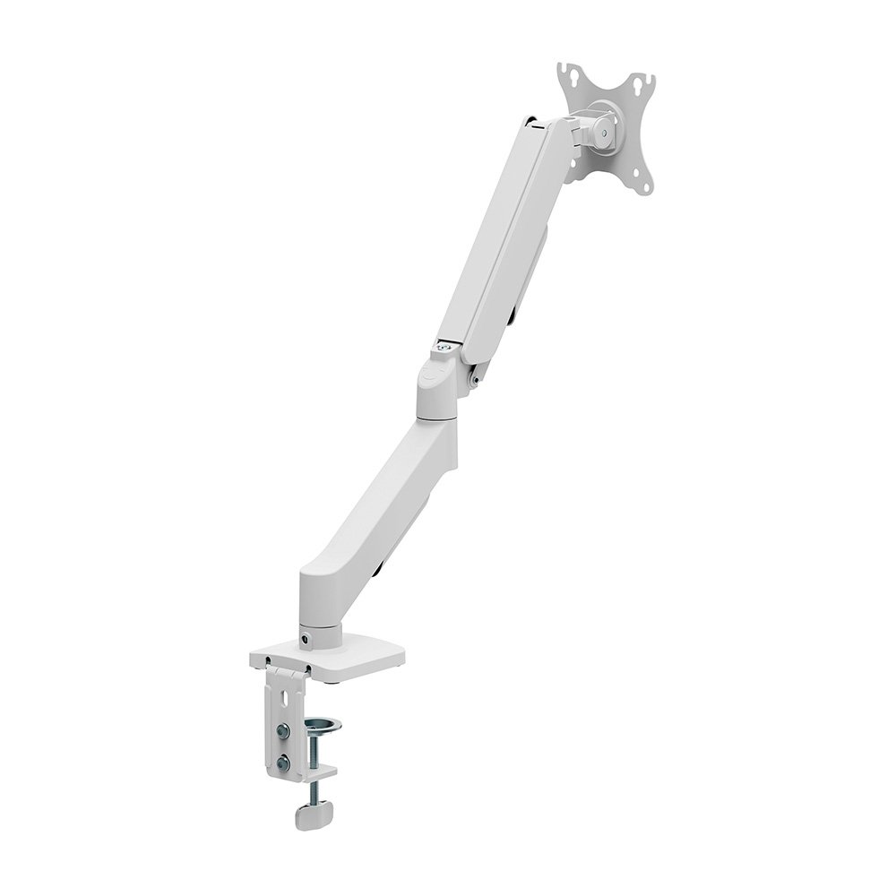 Imagem 2 de 4 do produto Suporte de Mesa Articulado Bluecase Ergo Flexy para Monitor, 17" a 32", com Portas USB, Suspensão Mecânica, Até 9kg, Branco - BSMTS01U-1WBX