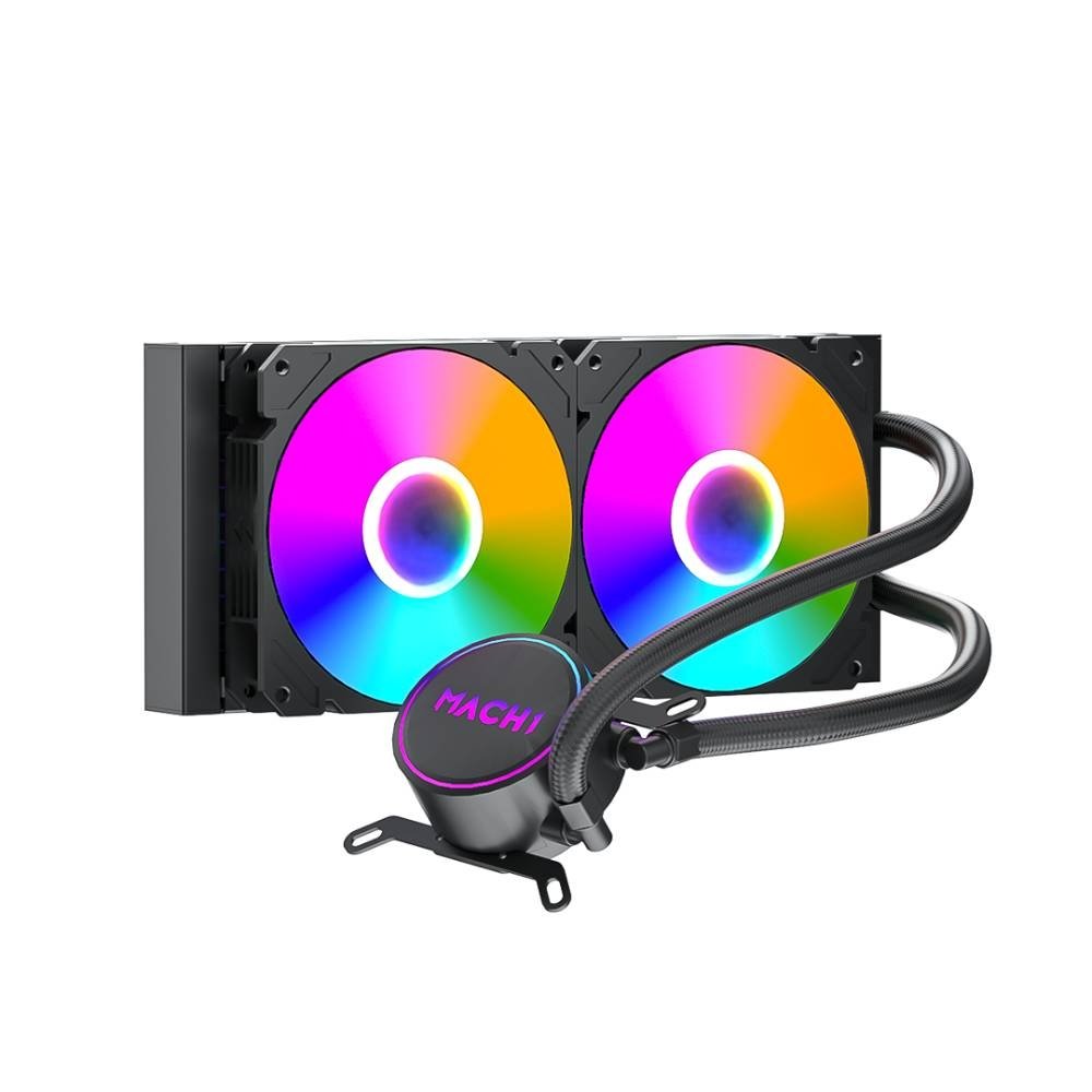 Water Cooler MACH1 Logic, RGB, 240mm, AMD e Intel, Preto - GK240