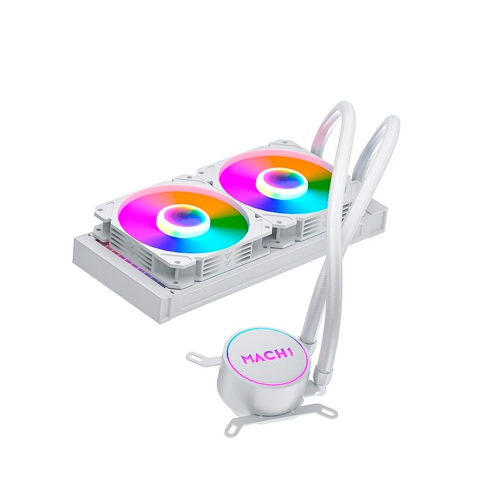 Water Cooler MACH1 Logic, RGB, 240mm, AMD e Intel, Branco - GK240W 4