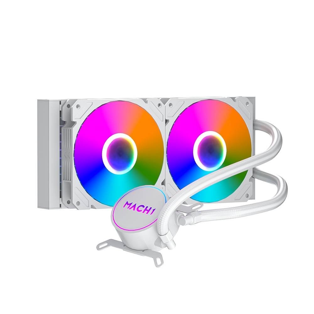 Water Cooler MACH1 Logic, RGB, 240mm, AMD e Intel, Branco - GK240W