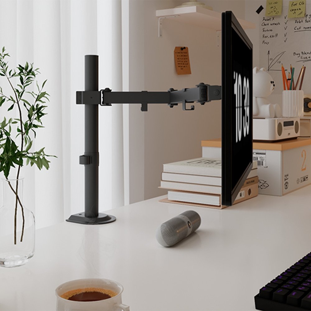 Imagem 9 de 9 do produto Suporte de Mesa Articulado para Monitor de 13" a 32" FlexiSpot D1, VESA, Preto - D1