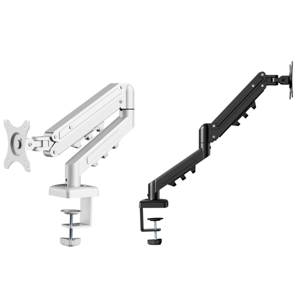Suporte de Mesa Articulado para Monitor de 17" a 32" FlexiSpot F5, Ajustes com Pistão a Gás, VESA, Branco - F5W Suporte de Mesa Articulado para Monitor de 17" a 32" FlexiSpot F5, Ajustes com Pistão a Gás, VESA, Branco - F5W
