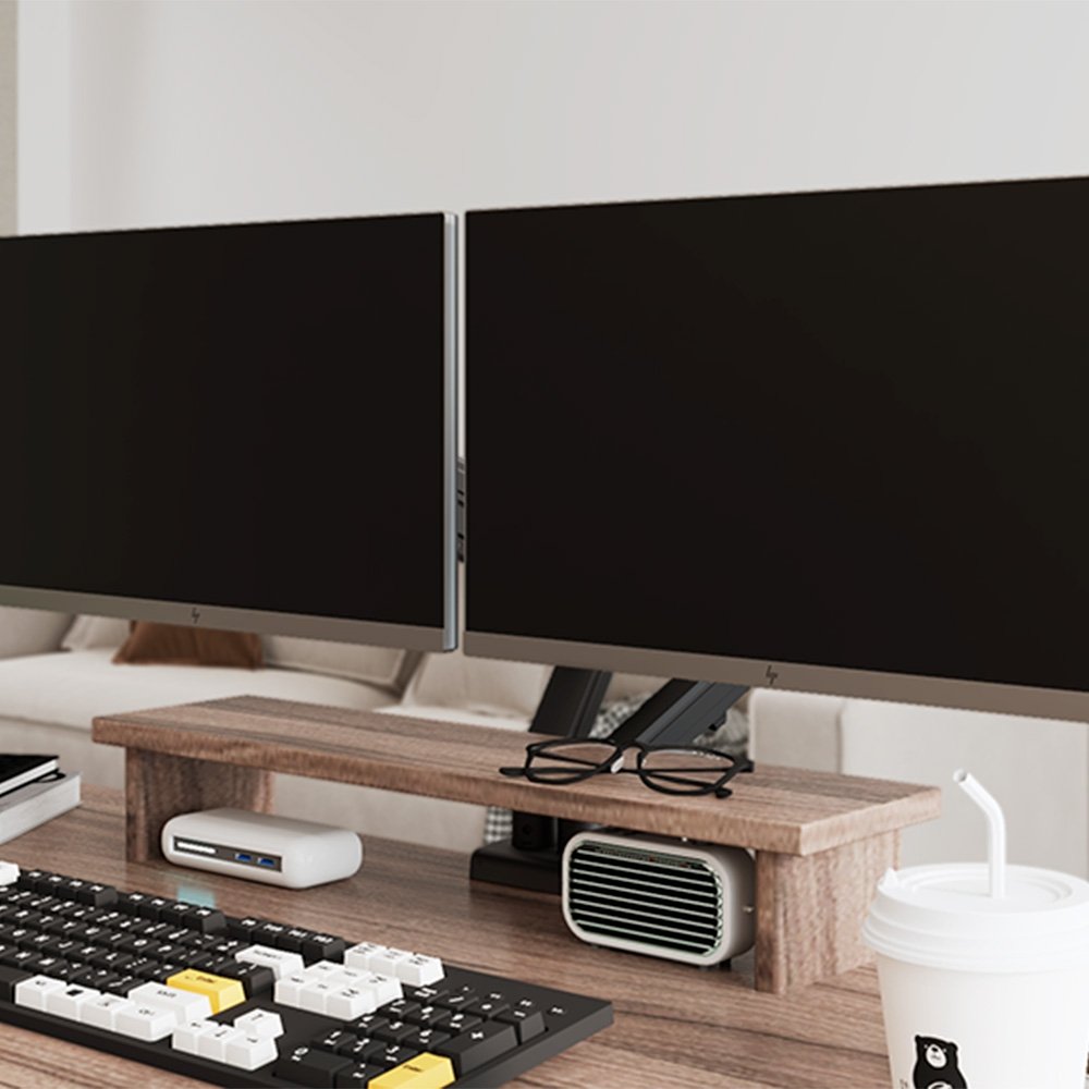 Imagem 9 de 10 do produto Suporte de Mesa Articulado para 2 Monitores de 17" a 32" FlexiSpot F5D, Ajustes com Pistão a Gás, VESA, Preto - F5DB
