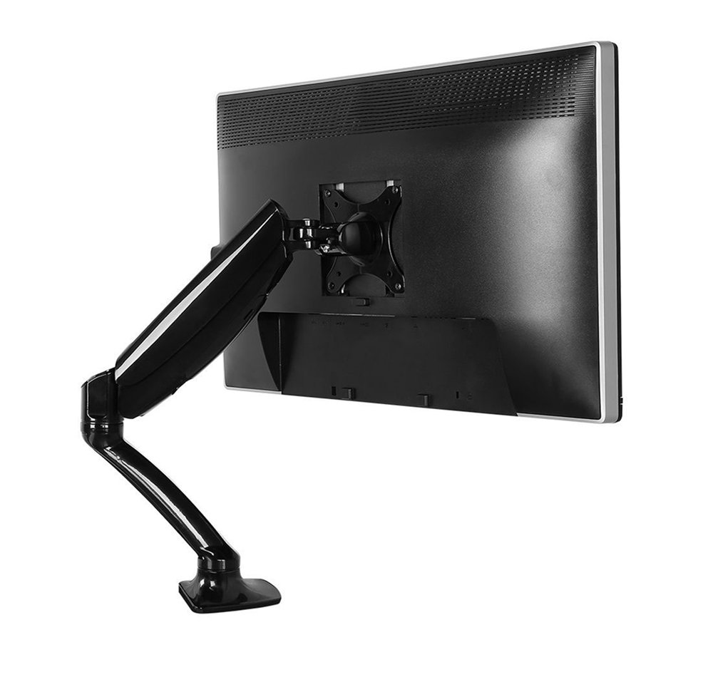 Imagem 8 de 9 do produto Suporte de Mesa Articulado para Monitor de 10" a 30" FlexiSpot F7, Ajustes com Pistão a Gás, VESA, Preto - F7B