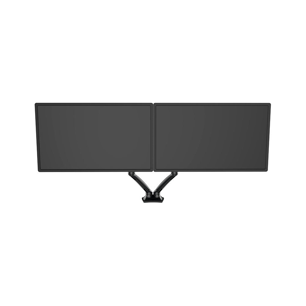 Imagem 3 de 13 do produto Suporte de Mesa Articulado para 2 Monitores de 10"" a 27"" FlexiSpot F7D, Ajustes com Pistão a Gás, VESA, Preto - F7DB