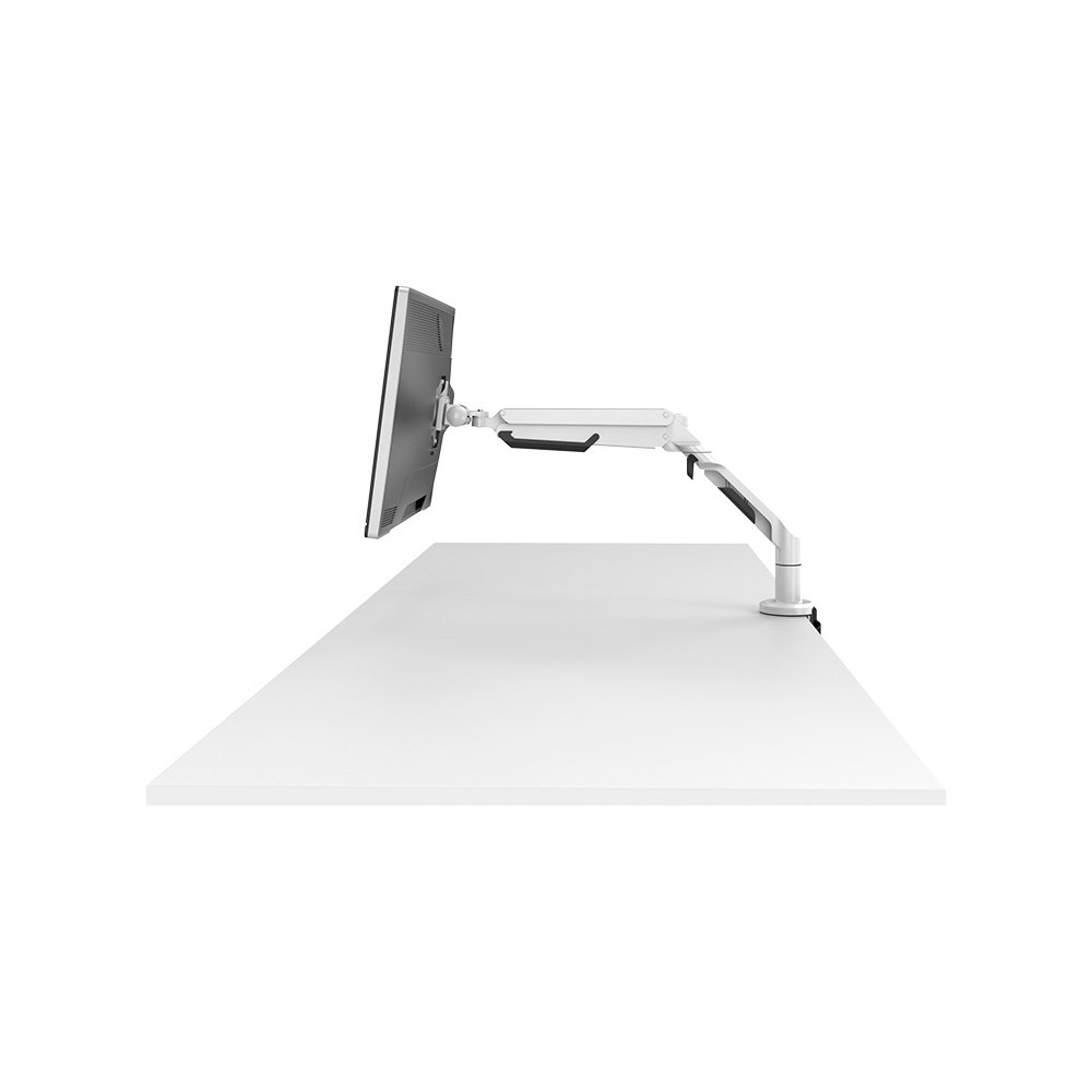 Imagem 11 de 24 do produto Suporte de Mesa Articulado para Monitor de 17" a 36" FlexiSpot MA8, Ajustes com Pistão a Gás, VESA, Branco - MA8W