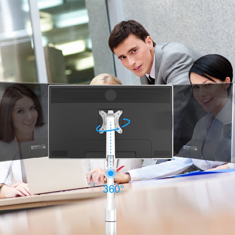 Imagem 20 de 24 do produto Suporte de Mesa Articulado para Monitor de 17" a 36" FlexiSpot MA8, Ajustes com Pistão a Gás, VESA, Branco - MA8W