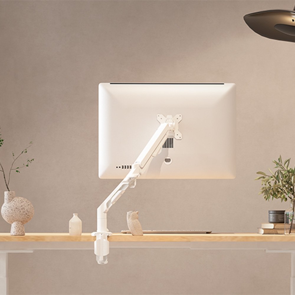 Imagem 24 de 24 do produto Suporte de Mesa Articulado para Monitor de 17" a 36" FlexiSpot MA8, Ajustes com Pistão a Gás, VESA, Branco - MA8W