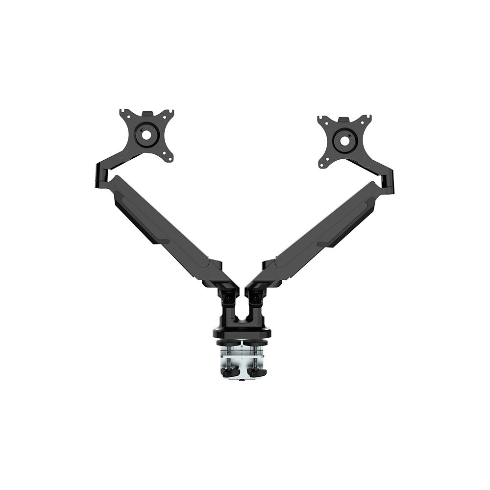 Suporte de Mesa Articulado para 2 Monitores de 17" a 32" FlexiSpot MA8D2, Ajustes com Pistão a Gás, VESA, Preto - MA8D2B