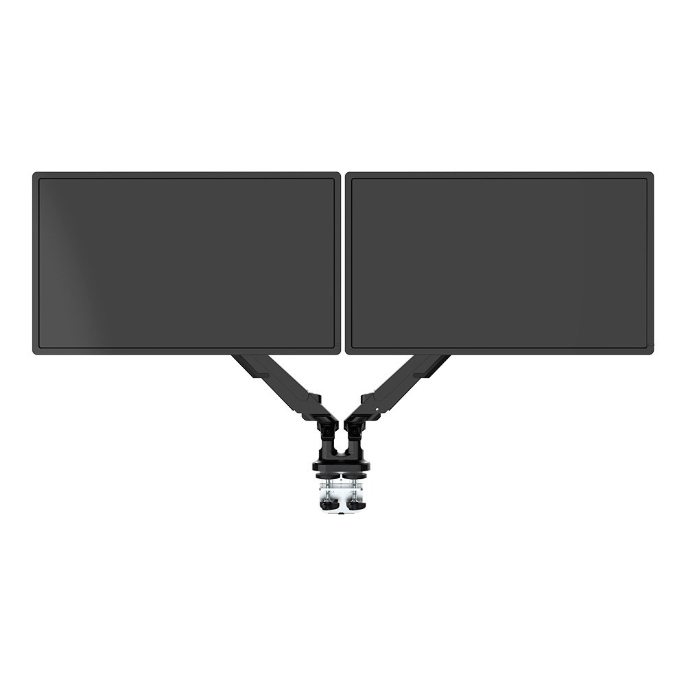 Imagem 2 de 9 do produto Suporte de Mesa Articulado para 2 Monitores de 17" a 32" FlexiSpot MA8D2, Ajustes com Pistão a Gás, VESA, Preto - MA8D2B