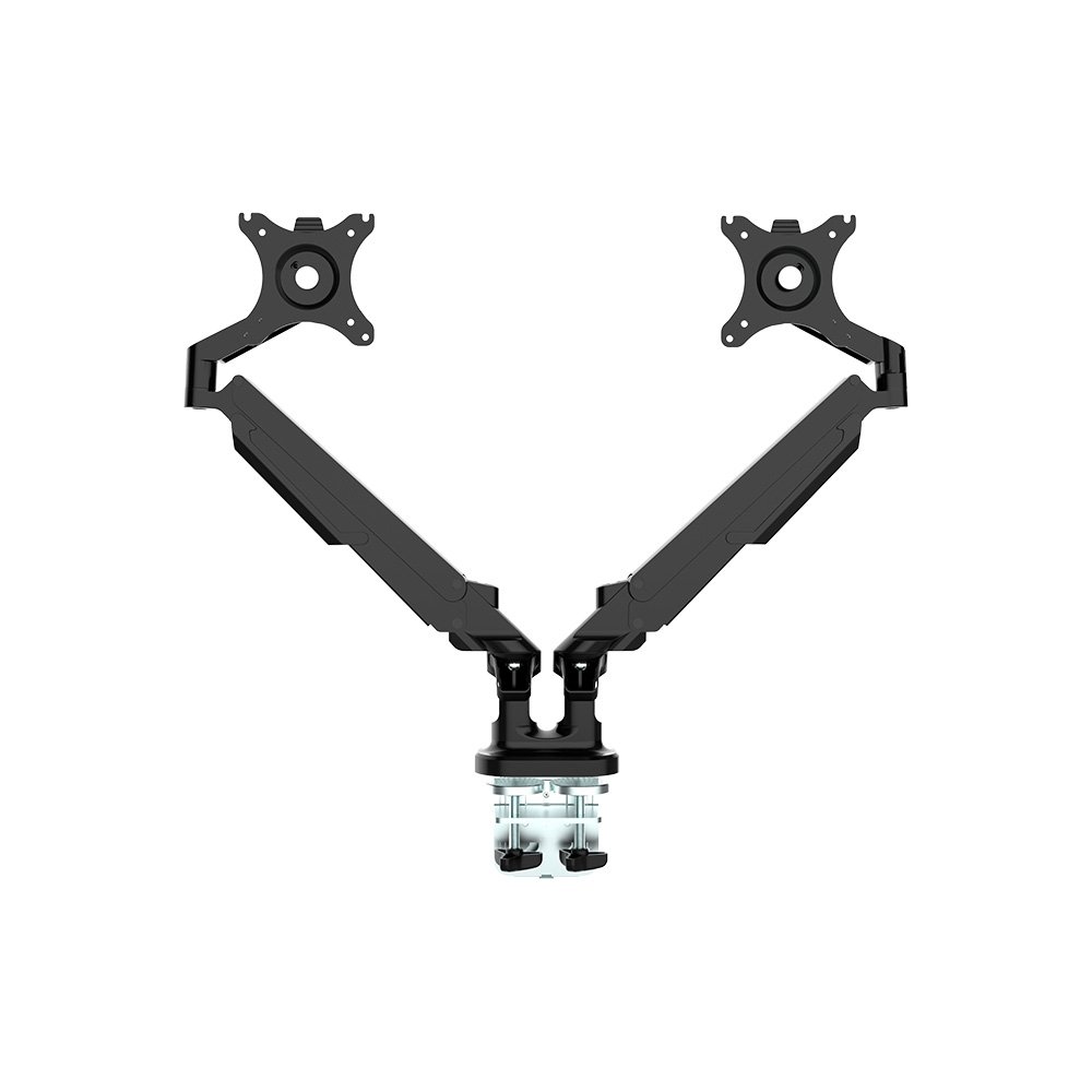Imagem 7 de 9 do produto Suporte de Mesa Articulado para 2 Monitores de 17" a 32" FlexiSpot MA8D2, Ajustes com Pistão a Gás, VESA, Preto - MA8D2B