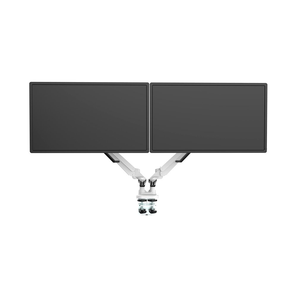 Imagem 11 de 19 do produto Suporte de Mesa Articulado para 2 Monitores de 17" a 32" FlexiSpot MA8D2, Ajustes com Pistão a Gás, VESA, Branco - MA8D2W