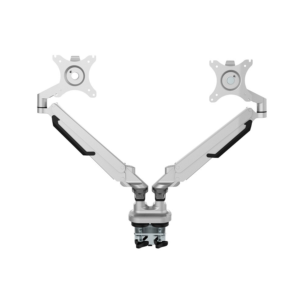 Imagem 14 de 19 do produto Suporte de Mesa Articulado para 2 Monitores de 17" a 32" FlexiSpot MA8D2, Ajustes com Pistão a Gás, VESA, Branco - MA8D2W