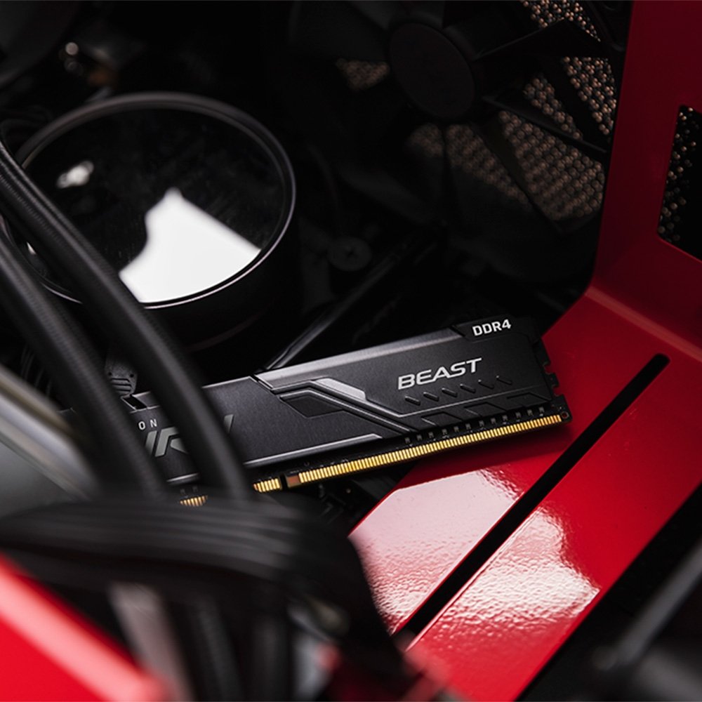 Imagem 15 de 17 do produto Memoria RAM Kingston Fury  Beast, 16GB, 3200MT/s, DDR4, CL16, DIMM, 1Gx8, Preto - KF432C16BB1/16WP