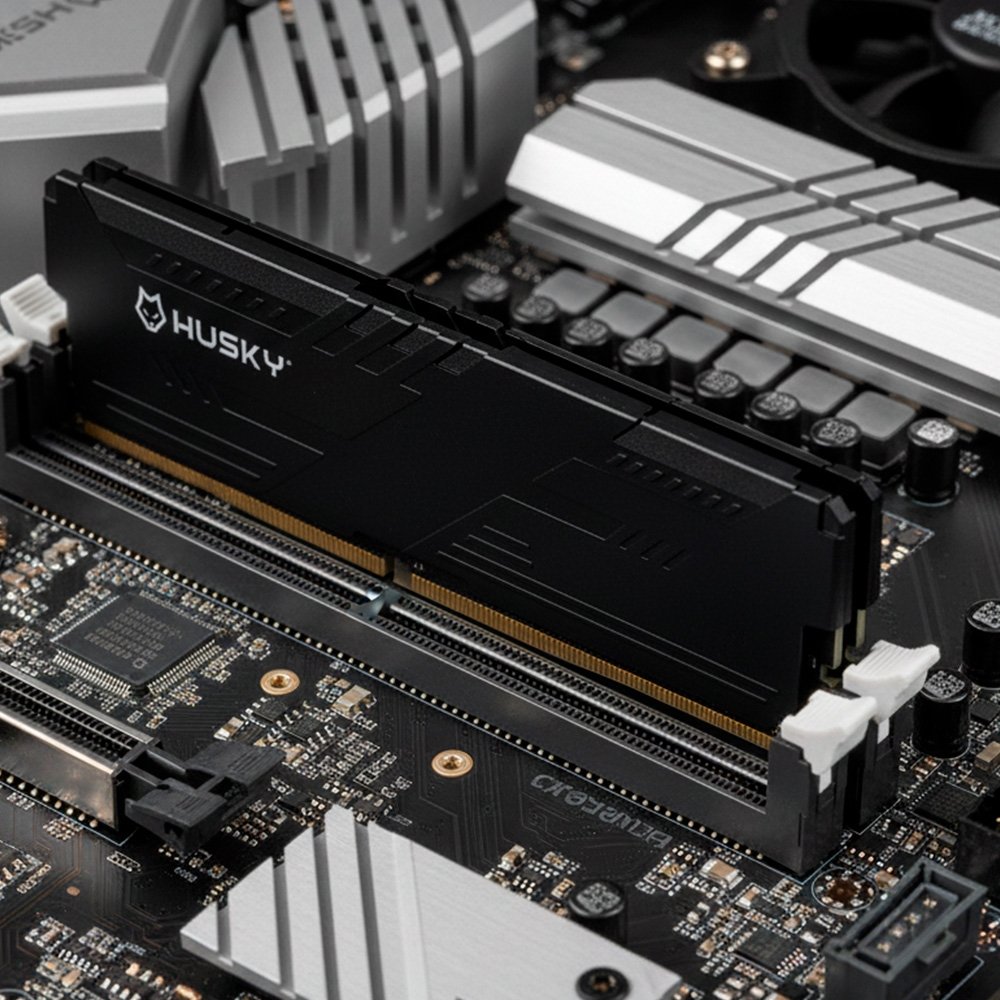 Memória RAM Husky Impulse, 8GB, 3200MHz, DDR4, CL22, Preto - HRM001083222PT Memória RAM Husky Impulse, 8GB, 3200MHz, DDR4, CL22, Preto - HRM001083222PT
