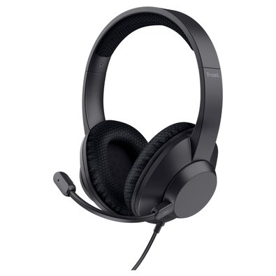 Headset Trust Ayda Max, Conexão USB, com Cancelamento de Ruído (ENC), Preto - 25462