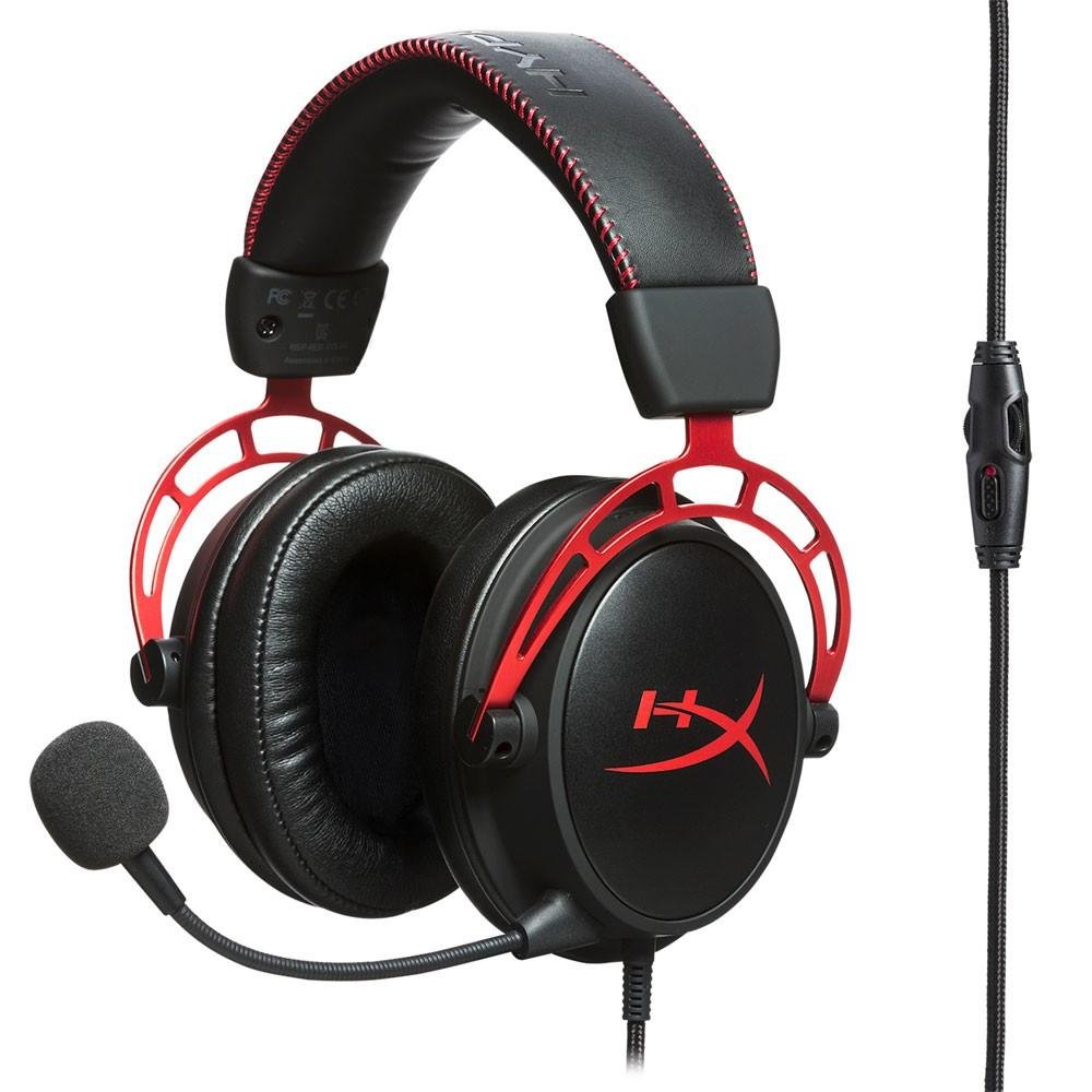 Headset Gamer HyperX Cloud Alpha, Drivers 50mm, Múltiplas Plataformas, P2 e P3, Preto e Vermelho - 4P5L1AA#ABL Headset Gamer HyperX Cloud Alpha, Drivers 50mm, Múltiplas Plataformas, P2 e P3, Preto e Vermelho - 4P5L1AA#ABL