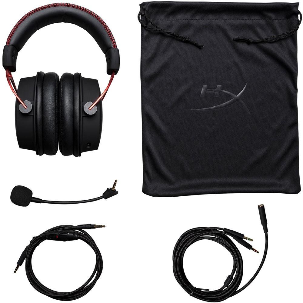 Headset Gamer HyperX Cloud Alpha, Drivers 50mm, Múltiplas Plataformas, P2 e P3, Preto e Vermelho - 4P5L1AA#ABL Headset Gamer HyperX Cloud Alpha, Drivers 50mm, Múltiplas Plataformas, P2 e P3, Preto e Vermelho - 4P5L1AA#ABL
