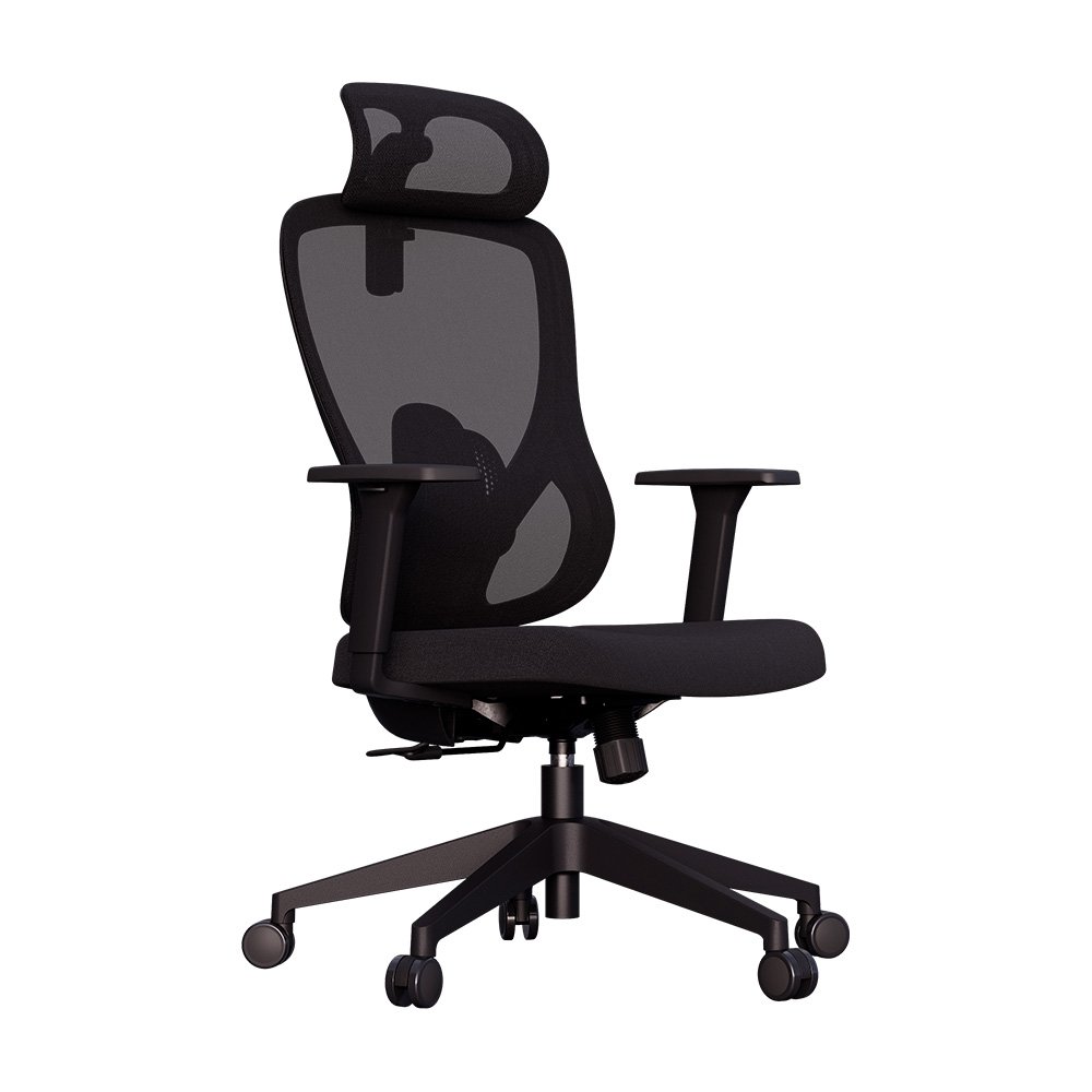 Cadeira Office Elements Sarin, Até 120kg, Reclinável, Malha, Preta - 72092