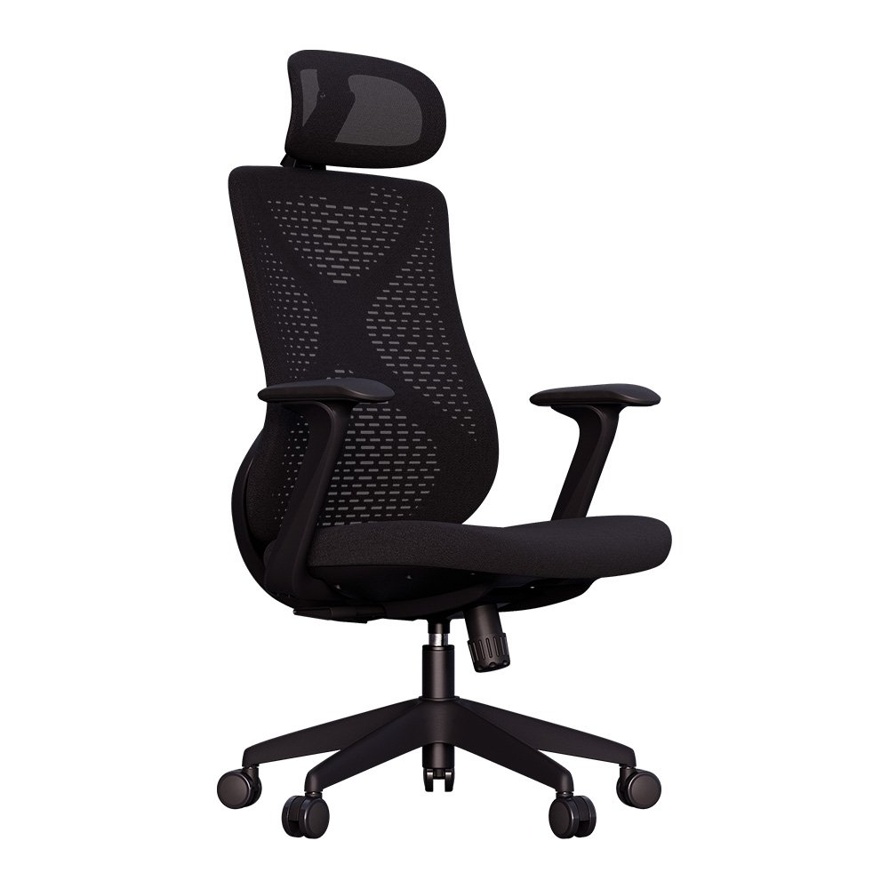 Cadeira Office Elements Aiven, Até 120kg, Reclinável, Malha, Preta - 72106