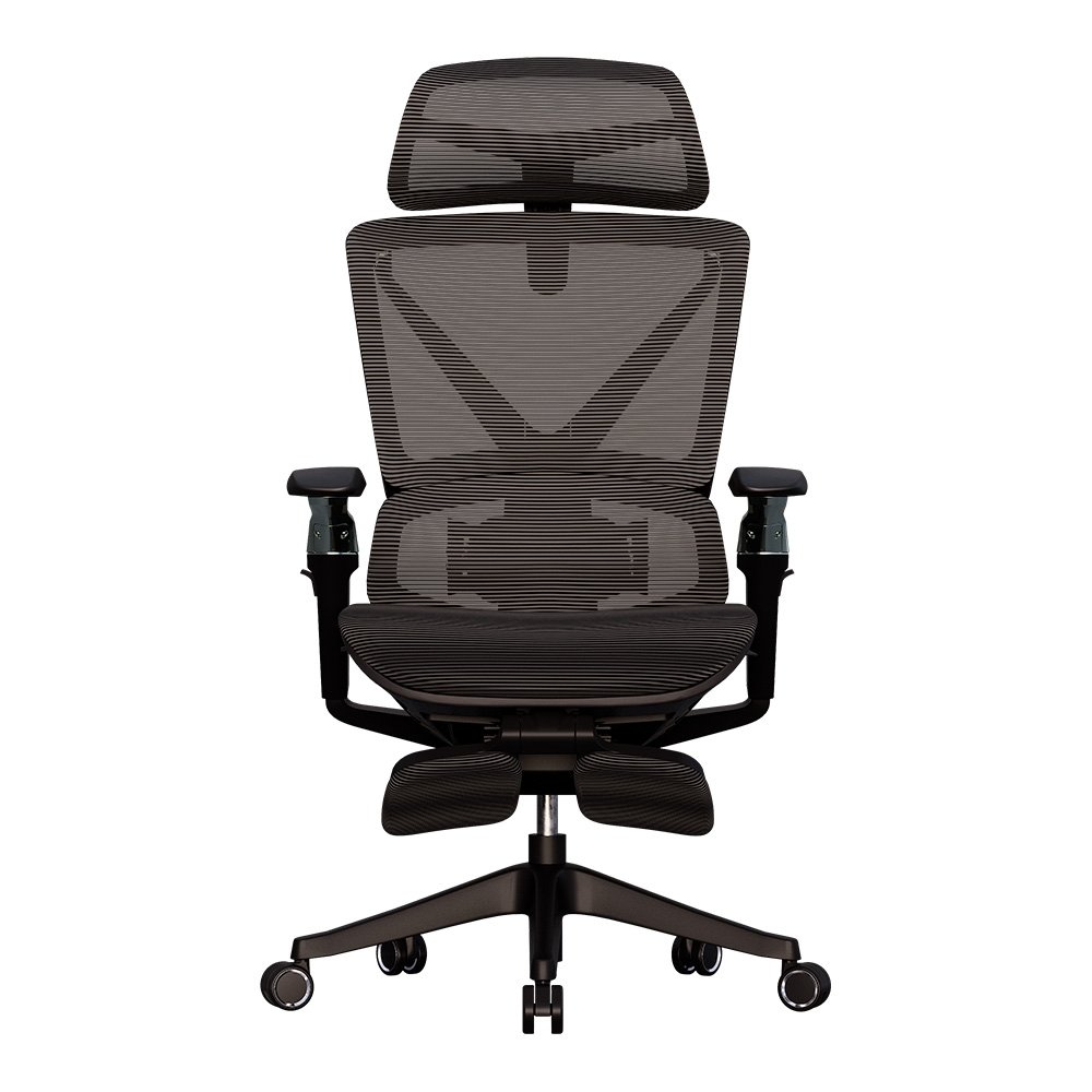 Cadeira Office Elements Calaena, com Massagem, Até 120kg, Reclinável, Malha, Preta - 72098