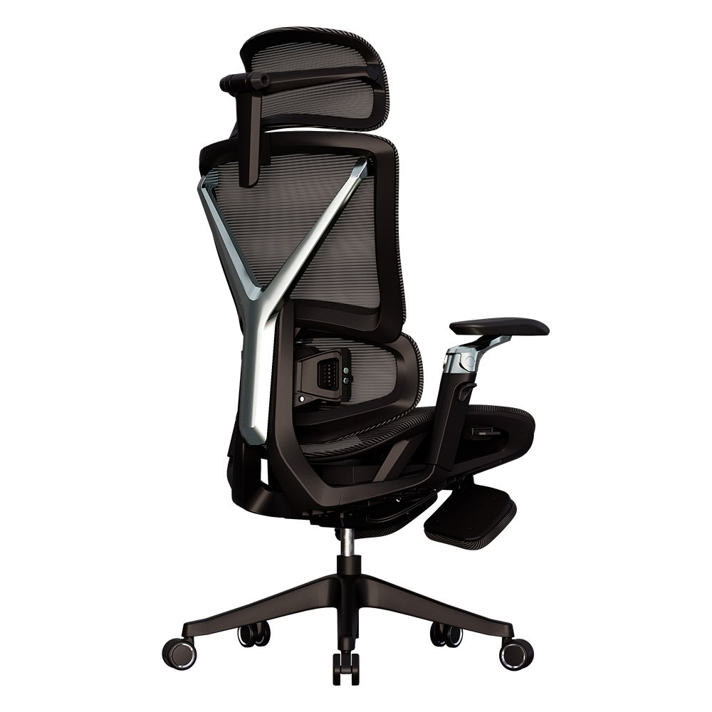 Cadeira Office Elements Calaena, com Massagem, Até 120kg, Reclinável, Malha, Preta - ( Balão.info - foto 4