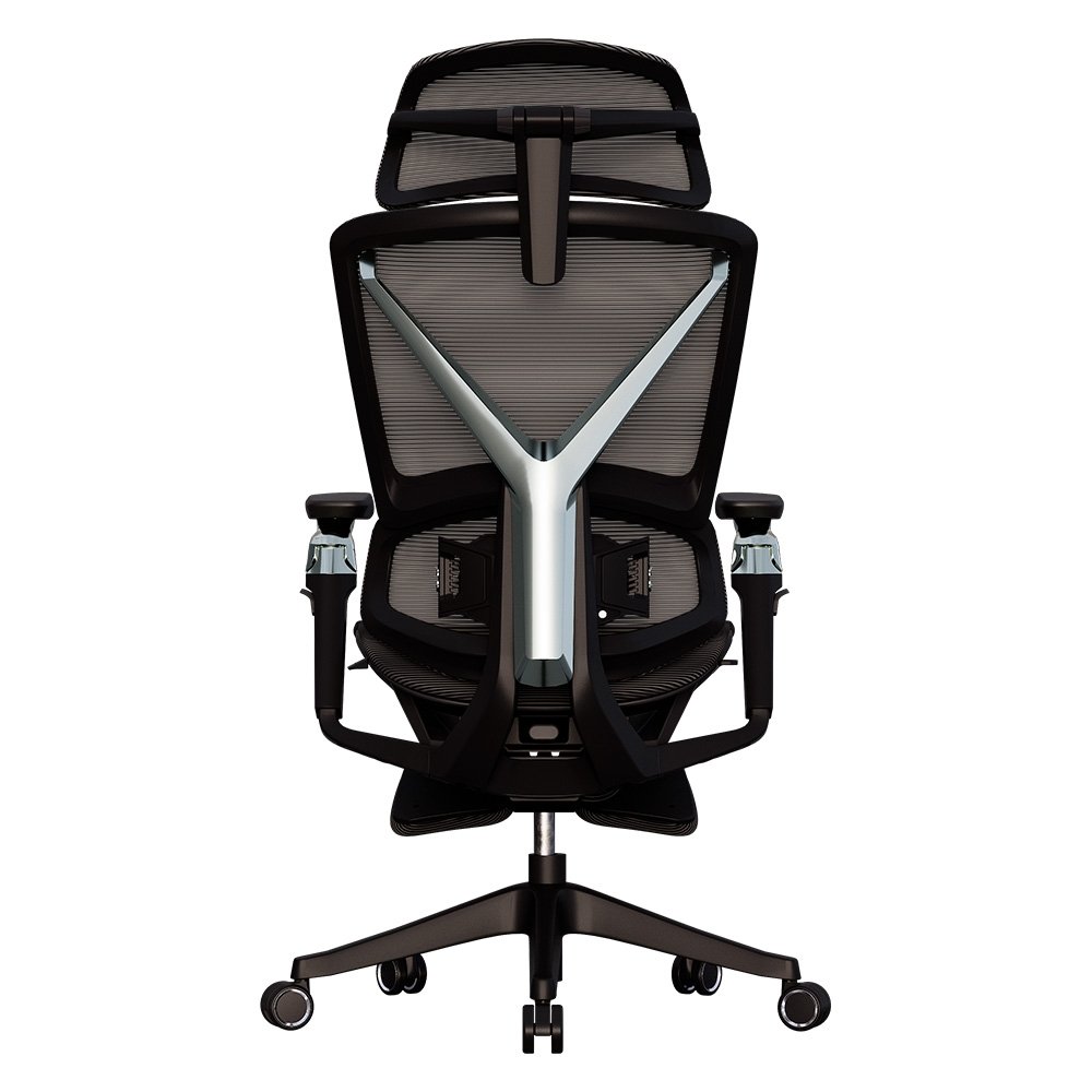 Cadeira Office Elements Calaena, com Massagem, Até 120kg, Reclinável, Malha, Preta - ( Balão.info - foto 5