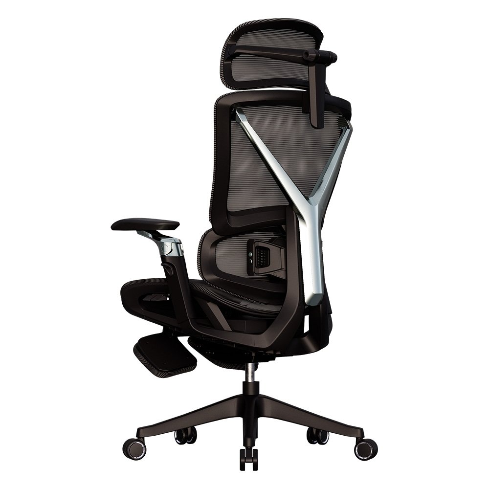 Cadeira Office Elements Calaena, com Massagem, Até 120kg, Reclinável, Malha, Preta - ( Balão.info - foto 6