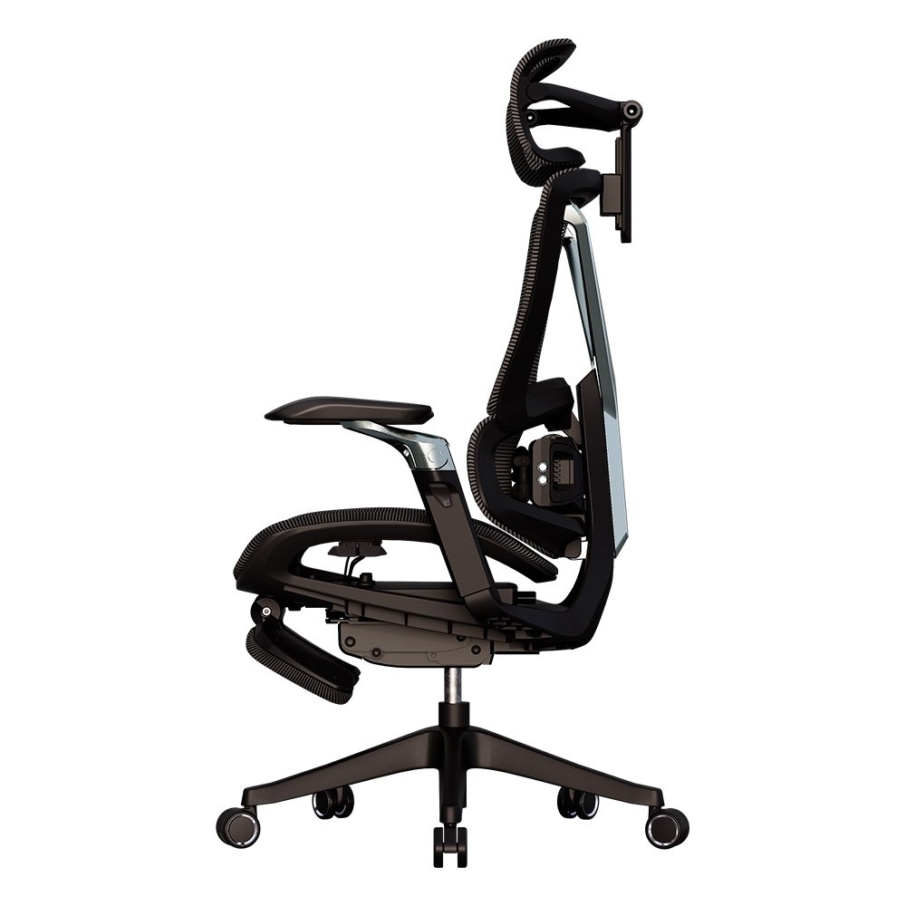 Cadeira Office Elements Calaena, com Massagem, Até 120kg, Reclinável, Malha, Preta - ( Balão.info - foto 7