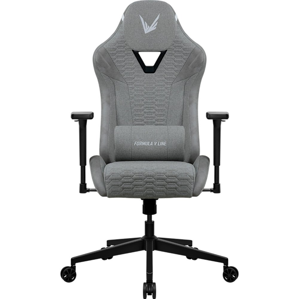 Cadeira Ergonômica Formula V VC2, Tecido, Apoio Lombar Ajustável, Base Reforçada, Cinza Claro - VC2-LG