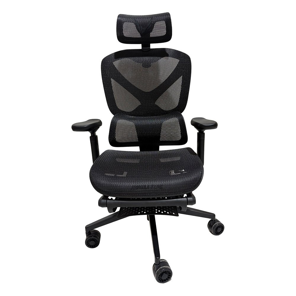 Cadeira Ergonômica Formula V Ergolux 5 Plus, Encosto em Malha Respirável, Apoio de Braço Ajustável, Preto - ERGLX5PLUS-BK
