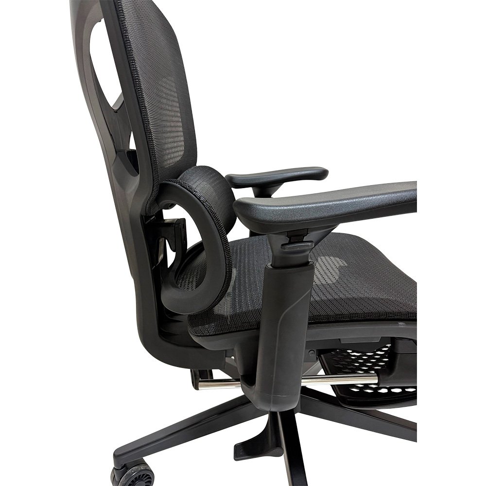 Cadeira Ergonômica Formula V Ergolux 5 Plus, Encosto em Malha Respirável, Apoio de Braço Ajustável, Preto - ERGLX5PLUS-BK - view 4