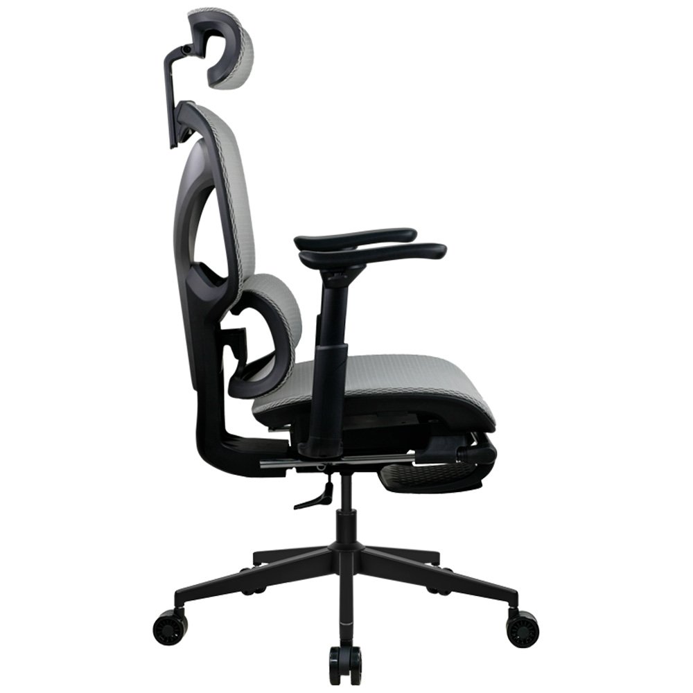 Cadeira Ergonômica Formula V Ergolux 5 Plus, Encosto em Malha Respirável, Apoio de Braço Ajustável, Cinza Fumaça - ERGLX5PLUS-G - view 3