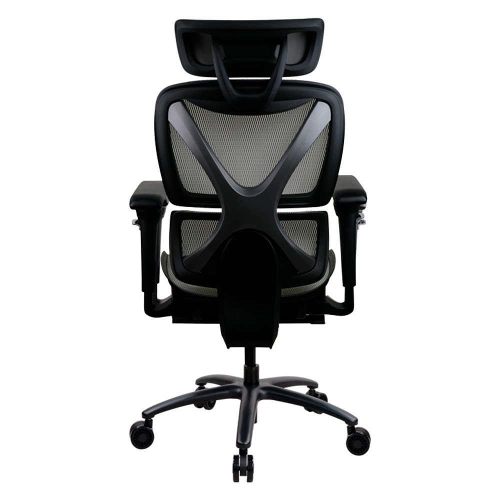 Cadeira Ergonômica Formula V Ergolux 6, Malha Ventilada, Apoio Lombar Regulável, Cinza Fumaça - ERGLX6-G - view 12