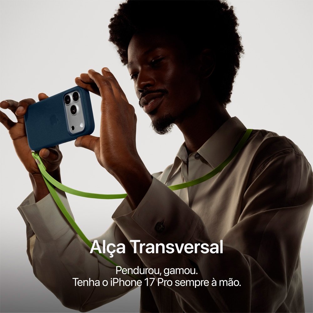 Imagem 11 de 11 do produto iPhone 17 Pro Max Apple 256GB, Câmera Tripla Fusion de 48MP, Tela 6.9" Super Retina XDR, Azul-intenso