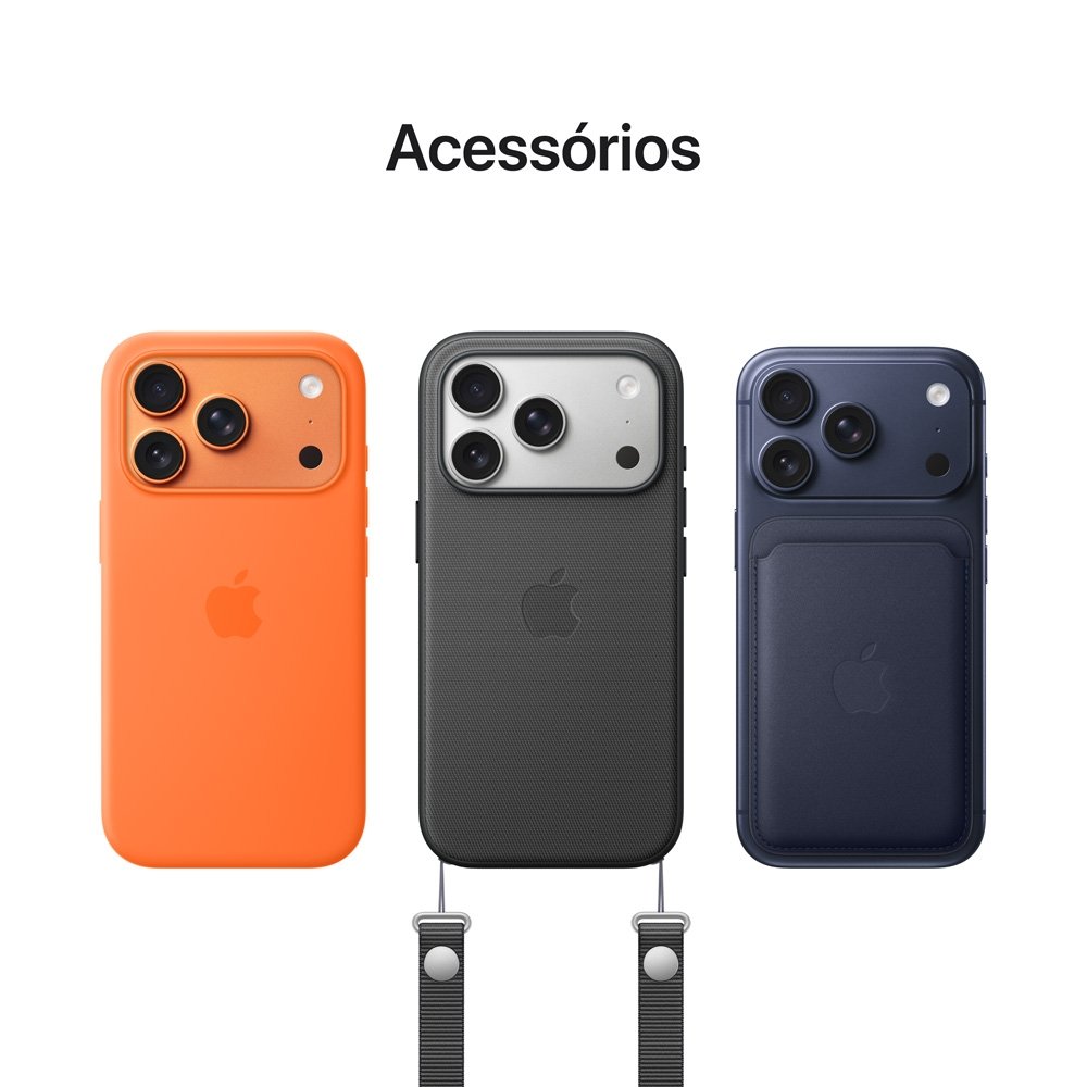 iPhone 17 Pro Max Apple 512GB, Câmera Tripla Fusion de 48MP, Tela 6.9 Super Retina XDR, Prateado - view 9