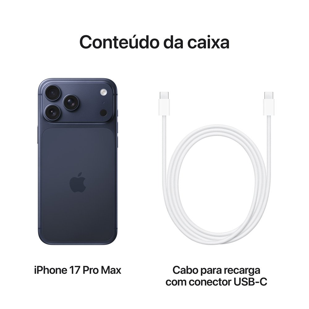 iPhone 17 Pro Max Apple 2TB, Câmera Tripla Fusion de 48MP, Tela 6.9 Super Retina XDR, Azul-intenso - view 8