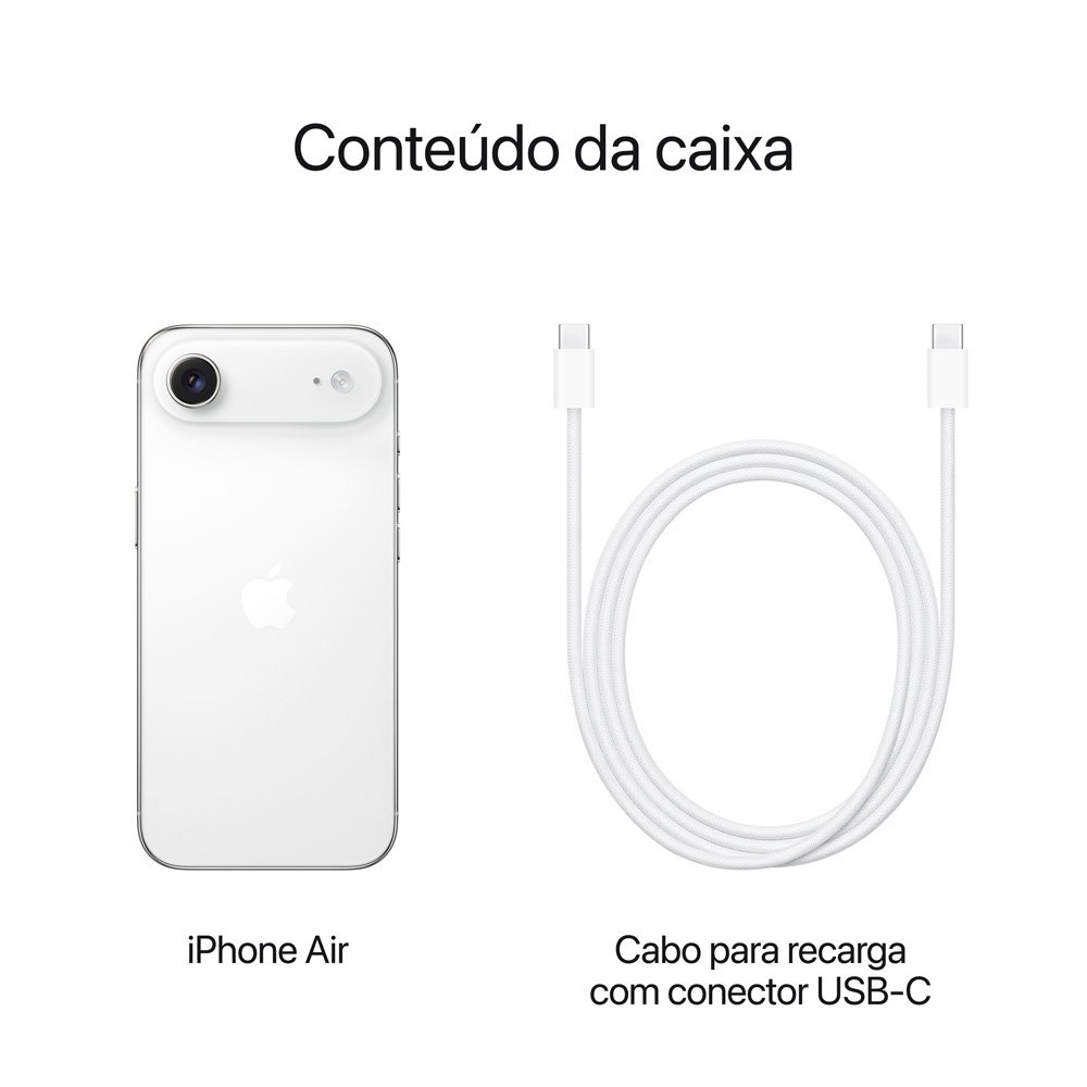 iPhone Air Apple 256GB, Branco-nuvem | KaBuM!