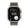 Apple Watch Ultra 3 GPS + Cellular, Caixa Natural de Titânio de 49 mm, Pulseira Natural Estilo Milanês de Titânio, M - MEWY4BE/A