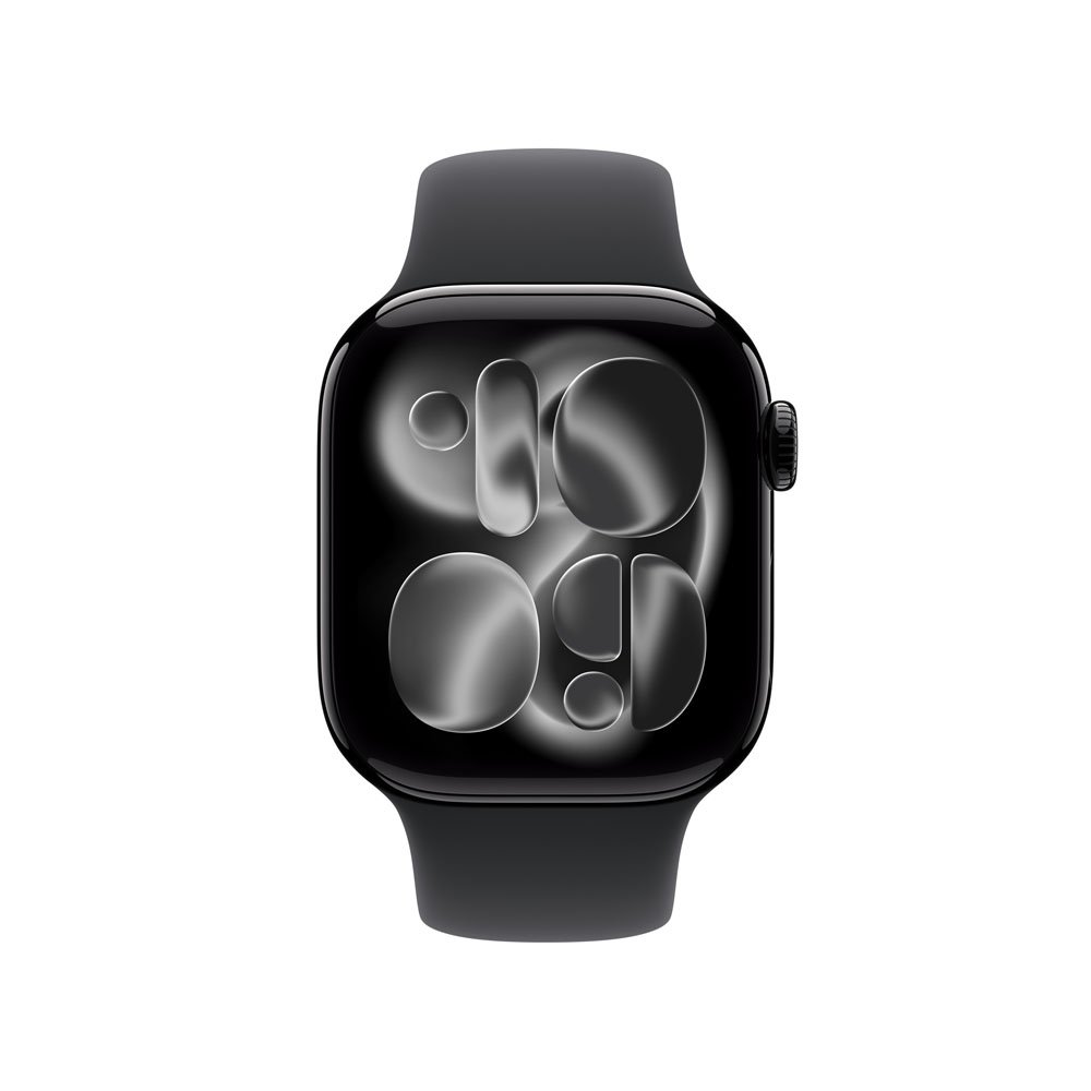 Apple Watch Series 11 GPS, Caixa Preto Brilhante de Alumínio de 42 mm, Pulseira Esportiva Preta, Tamanho M/G - MEQU4AM/A - view 2