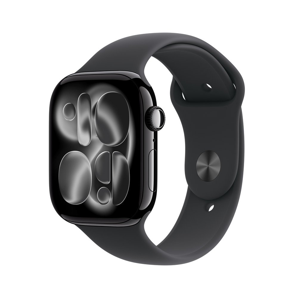 Apple Watch Series 11 GPS, Caixa Preta Brilhante de Alumínio de 46 mm, Pulseira esportiva Preta, Tamanho P/M - MEUW4AM/A Apple Watch Series 11 GPS, Caixa Preta Brilhante de Alumínio de 46 mm, Pulseira esportiva Preta, Tamanho P/M - MEUW4AM/A
