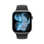 Apple Watch Series 11 GPS, Caixa Cinza-espacial de Alumínio de 46 mm, Pulseira esportiva Preta, Tamanho M/G - MEV44AM/A