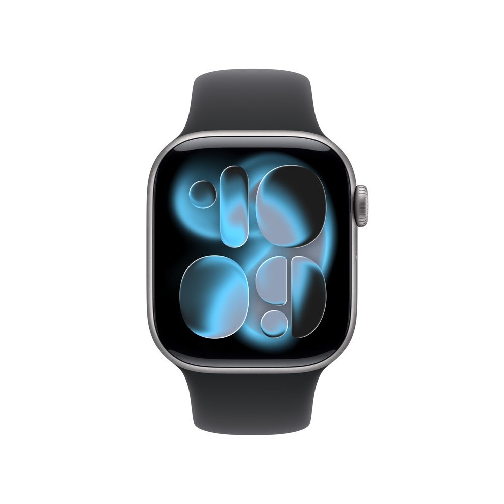 Apple Watch Series 11 GPS + Cellular, Caixa Cinza-espacial de Alumínio de 42 mm, Pulseira esportiva Preta, Tamanho P/M - MF8A4AM/A Apple Watch Series 11 GPS + Cellular, Caixa Cinza-espacial de Alumínio de 42 mm, Pulseira esportiva Preta, Tamanho P/M - MF8A4AM/A
